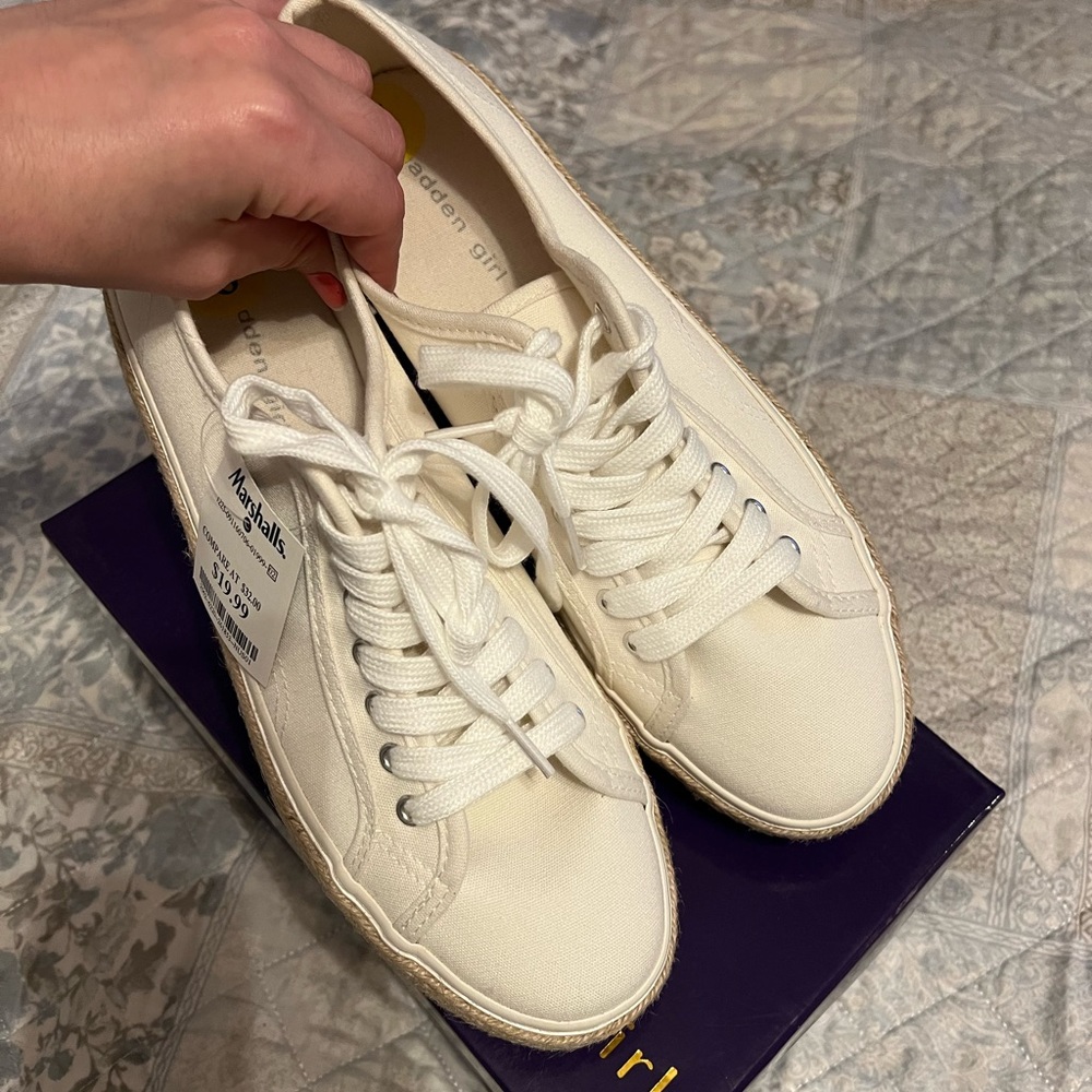 White Madden Girl Sneakers